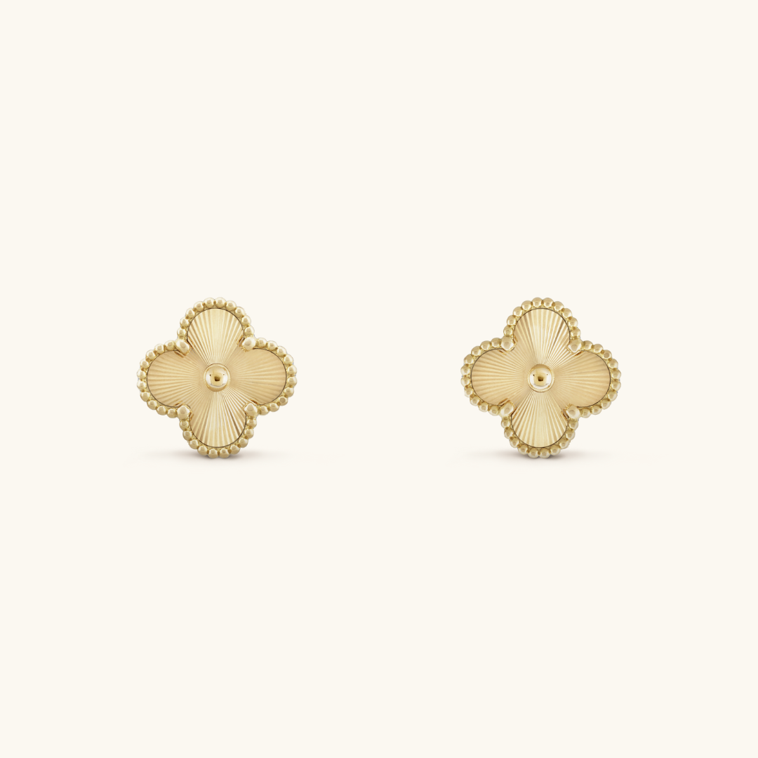 🎁 CLOVER | GOLD EARRINGS (100% off)